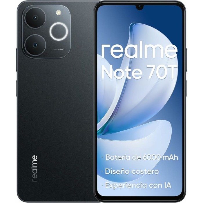 Smartphone Realme NOTE 70T 4 GB RAM 256 GB 6,74&quot; Unisoc Negru