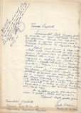A3496N Cerere scrisă olograf și semnată de Radu C&acirc;rneci, 1961, Bacău