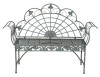 Banca Gradina Fier Forjat Antik Green, 145cm, Stil Nostalgic, Terasa/Balcon
