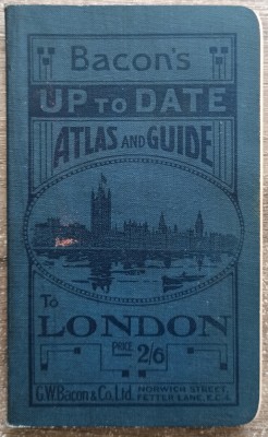 Bacon&amp;#039;s up to date atlas and guide to London, anii &amp;#039;20 foto