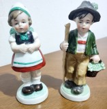 Pereche de figurine / bibelouri vechi germane, portelan