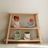 Ghiveci decorativ cu urechi 18 cm, 4 culori, pentru plante si depozitare, decor interior