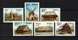 Polonia, 1986 | Clădiri tradiţionale din lemn - Tehnică rurală | MNH | aph, Arhitectura, Nestampilat