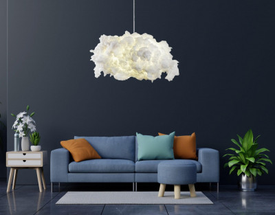 Lustra Serenity Chandelier-1, Alb foto