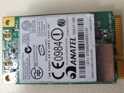 Atheros 2423 BG Mini PCI-E Wireless Wlan Wifi Card AR2423 AR5006EG AR5BXB61 802.11b g AW-GE740 2.4 G foto