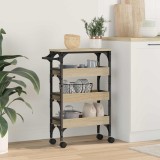 vidaXL Troler de Bucătărie Stejar Sonoma 53 x 20 x 76 cm Lemn compozit 883019