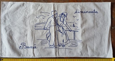 BUNA DIMINEATA, paretar peretar tradițional rom&amp;acirc;nesc cusut manual foto