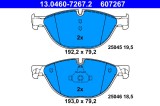 ATE 13.0460-7267.2 set placute frana,frana disc