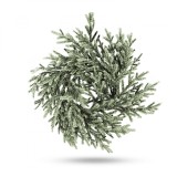 Decor de Craciun - coroana - verde, &icirc;nzapezita - 27 cm Best CarHome, Oem
