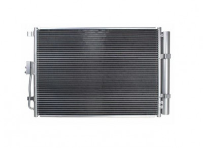Condensator climatizare AC Koyo, KIA FORTE, 2012- motor 1,8; 2,0 benzina, aluminiu/ aluminiu brazat, 610 (565)x390 (375)x12 mm, cu uscator si filtru foto