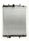 Radiator Citroen C1 05-14; Peugeot 107 05-14; Toyota Aygo 05-14, motor: 1.4 HDI, 350x374x16, OEM/OES, Aluminiu/ Plastic brazat, 1330P3; 16400YV010