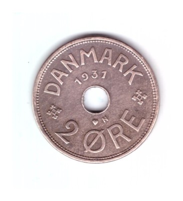 Moneda Danemarca 2 ore 1931, stare buna, curata foto