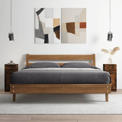 vidaXL Dulap, stejar fumuriu, 30x30x70 cm, lemn prelucrat 817000 foto