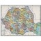 Harta administrativa Romania, 1978, reproducere