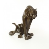 Pantera sezand- statueta din bronz masiv XX-34, Animale