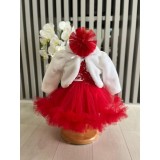 Cumpara ieftin Rochita Botez Ann, cu Bolero, Rosu - DPH79