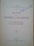 N. Iorga - Relations entre serbes et roumains (1922)