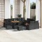 vidaXL Set de canapele pentru grădină 13 pcs Negru 80 x 80 x 71 cm 3363229