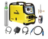 Pachet complet sudura MIG/MAG: MIG 200i Intensiv, 230 V, 200 A, Butelie corgon 8l (plina), rola otel 5kg - 0.8mm WeldLand Equipment