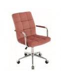 Scaun birou copii SL Q022, ergonomic, cadru otel, stofa, inaltime ajustabila, rotire 360 ˚, 90 Kg, Gri