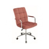 Scaun birou copii SL Q022, ergonomic, cadru otel, stofa, inaltime ajustabila, rotire 360 ˚, 90 Kg, Gri