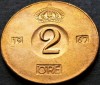 Moneda 2 ORE - SUEDIA, anul 1967 *cod 4671 A - excelenta, Europa