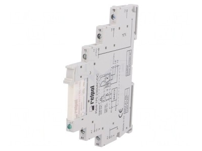 Releu intermediar SPDT 230V 6A PIR6W-1PS foto