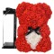 Ursulet de trandafiri, flori artificiale, 25 cm, rosu - RESIGILAT