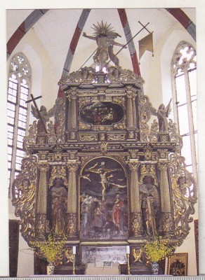 bnk cp Sighisoara - Biserica Manastirii - Altar - necirculata foto