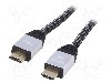 Cablu HDMI - HDMI, din ambele parţi, HDMI mufa, 10m, negru, AKYGA - AK-HD-100P