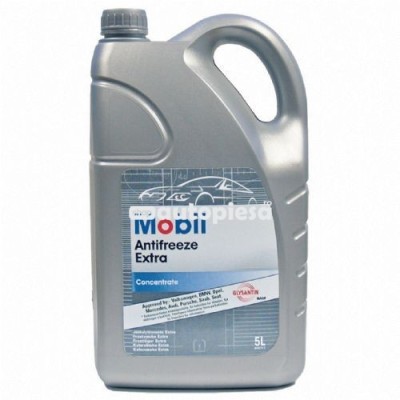 Antigel concentrat MOBIL Antifreeze Extra G11 Albastru 5 L MOB ANTIF.EX 5L foto