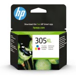 Cumpara ieftin eMAG: Cartuș cerneală original HP 305XL Color, capacitate mare, culori vii, compatibil imprimante HP, randament extins