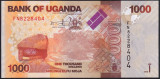 UGANDA █ bancnota █ 1000 Shillings █ 2022 █ P-49 █ UNC █ necirculata