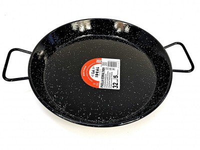 Tigaie din otel emailat vitrificat, paella valenciana fructe de mare, diametru 32 cm, 5 portii, 2 manere, Garcima, GRC20232 foto