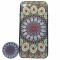 Husa apple iphone 7 plus/8 plus multicolor model paun + popsocket inclus