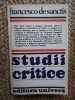 Studii critice- Francesco de Sanctis