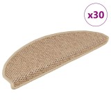 Cumpara ieftin Covorase scari autoadezive 30buc nisipiu 65x21x4cm aspect sisal