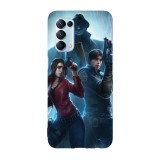 Husa compatibila cu Oppo A54 5G, Viceversa, model Claire x Leon Resident Evil, Silicon, TPU, Transparent, Carcasa