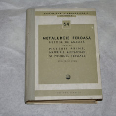 Metalurgie feroasa - Metode de analiza (colectie STAS) - 1969