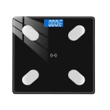 Cantar Smart Bluetooth, Aplicatie, 180kg, Analiza corporala: Greutate, Grasime, Muschi, Apa, Negru