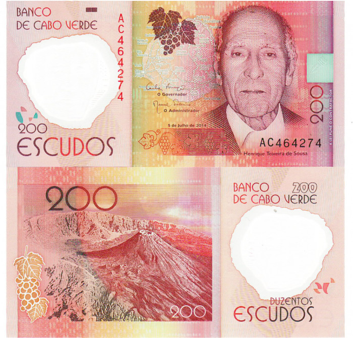 Capul Verde 200 Escudos 2014 P-71 UNC