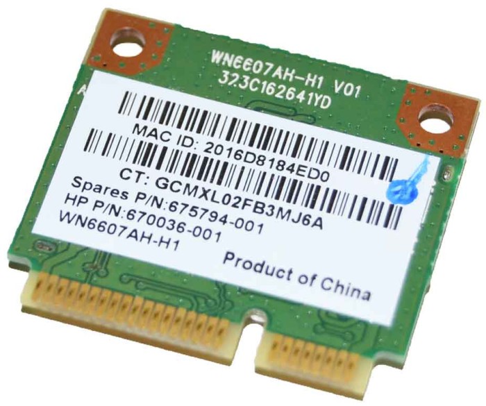 307.Modul/Placa retea wifi wireless wifi laptop WNEE07AH-H1