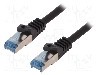 Cablu patch cord, Cat 6a, lungime 500mm, S/FTP, LOGILINK - CQ4023S