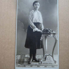 B848-I-Foto veche Varset Banat Timis anii 1900 CDV Cabinet Retnitzer stare buna.