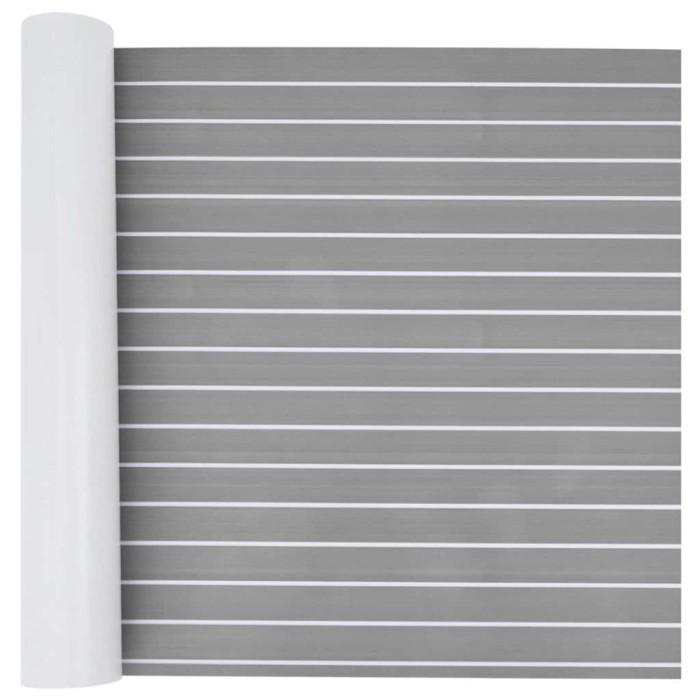 vidaXL Pardoseala autoadezivă gri deschis &amp; alb 240x90 cm EVA Foam