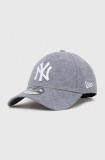 New Era șapcă de baseball din bumbac culoarea gri, cu imprimeu