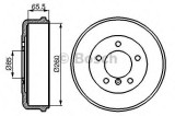 Tambur frana MERCEDES G-CLASS Cabrio (W463) (1989 - 2016) BOSCH 0 986 477 038