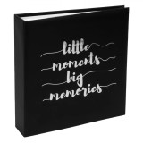 Album Foto, Slip-In, Loc Notițe, Negru, Capacitate 200 Poze, Dimensiuni 22.5x22.5cm