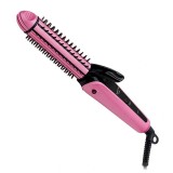 Cumpara ieftin Placa Par 3 in 1 Nova NHC-8890, 35W, Ceramica, Indreptat, Ondulat, Creponat, Roz/Negru
