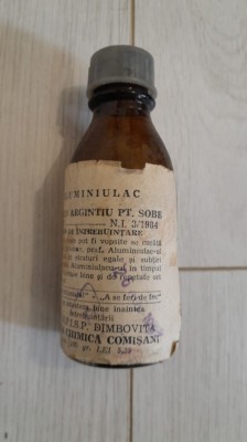 1984 sticla ALUMINIULAC pentru sobe comunism Dambovita / Comisani industrie foto